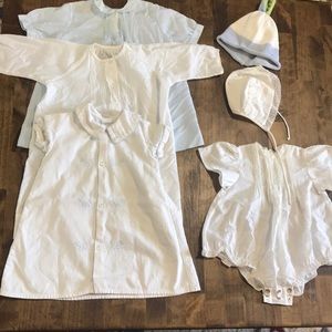 Bundle of delicate newborn baby clothing